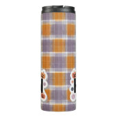 Playful Halloween Plaid Thermosbeker (Achterkant)