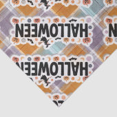 Playful Halloween Plaid Tissuepapier (Detail)