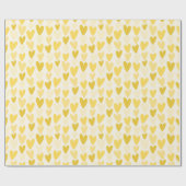 Playful Hand-Drawn Heart Pattern Cadeaupapier (Vlak)