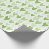 Playful Hand-Drawn Heart Pattern Cadeaupapier (Hoek)
