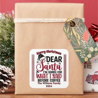 Playful Humorous Christmas Stickers