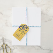 Playful Italian Lemon Thank You Bridal Shower Cadeaulabel (Met Touw)