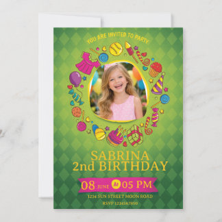 Playful Kids Birthday Invitation – Doodle Party