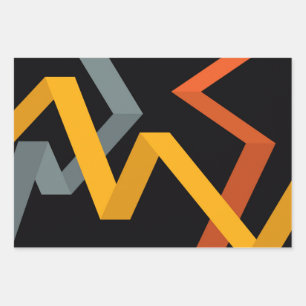 PLayful, levendig, modern, stedelijk grafisch ontw Inpakpapier Vel