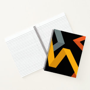 PLayful, levendig, modern, stedelijk grafisch ontw Notitieboek