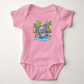 Playful Little Elephant Splash Romper (Voorkant)