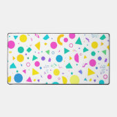 Playful Neon Memphis Geometric Retro Pattern (Recto)