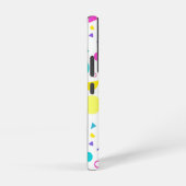 Playful Neon Memphis Geometric Retro Pattern Samsung Galaxy Hoesje (Rechterkant)