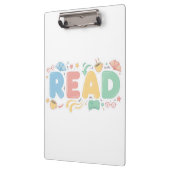 Playful Pastel Bubble "READ" Sticker Style Klembord (Links)