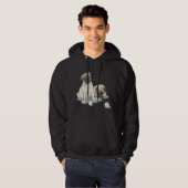 Playful Pug Design Hoodie (Voorkant volledig)