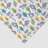 Playful Raccoon Tissuepapier (Detail)