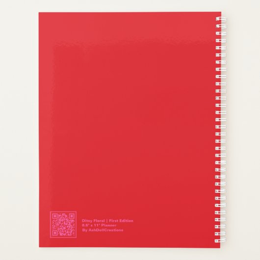 Playful Red Modern Floral (Dos)