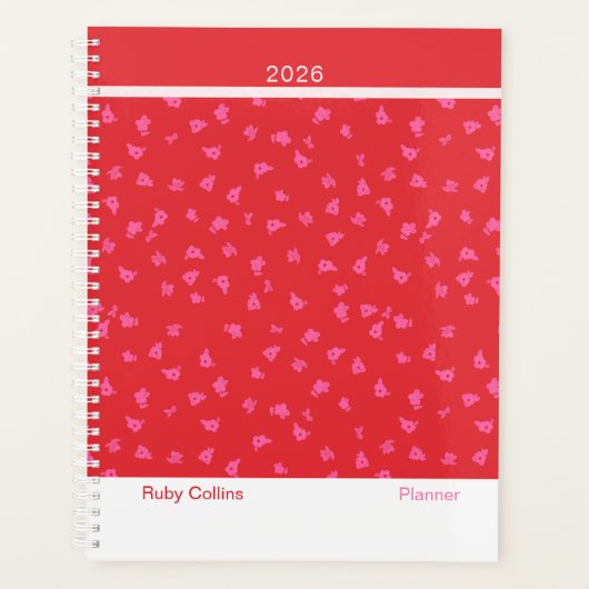 Playful Red Modern Floral (Devant)