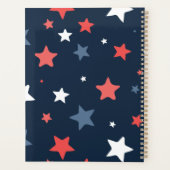 Playful Red White Blue Star planner (Dos)