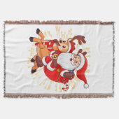 **"Playful Santa Claus Design – Fun and Festive Ch Deken (Voorkant)