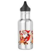 **"Playful Santa Claus Design – Fun and Festive Ch Waterfles (Links)