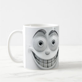 Playful Sarcastic Face 3D Mug Wrap Design Koffiemok