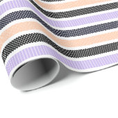 Playful Striped Polka Dot Pattern Cadeaupapier (Rol Hoek)