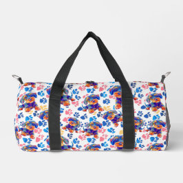 Playful travel bag for your dog. coloured plunjezak