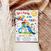 Playground Anniversaire Invitation - Fête dans le 