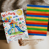 Playground Anniversaire Invitation - Fête dans le 