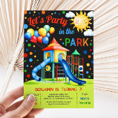 Playground Anniversaire Invitation - Fête dans le