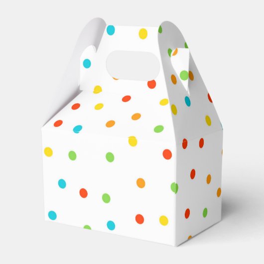 Playground Birthday Party Favor Box Polkadot Bedankdoosjes (Achterkant)
