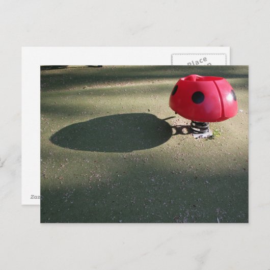 Playground for Children 30 Ladybug rocking PostC Briefkaart (Voorkant / Achterkant)