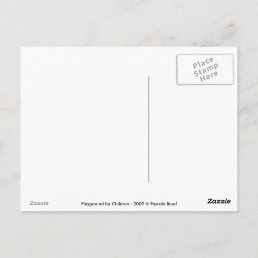 Playground for Children 30 Ladybug rocking PostC Briefkaart (Achterkant)