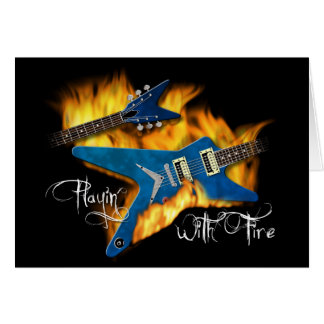 Playin avec la guitare du feu