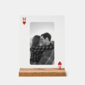 Playing Card Couple Photo Romantic Love Heart Gift (Recto)