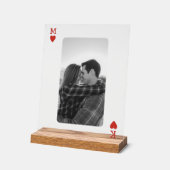 Playing Card Couple Photo Romantic Love Heart Gift (Angle)