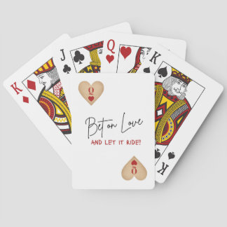 Playing Cards - Bet on Love and Let it Ride! Pokerkaarten