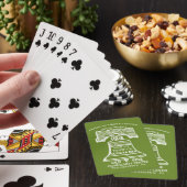 Playing Cards - Olive Green Pokerkaarten (Insitu)
