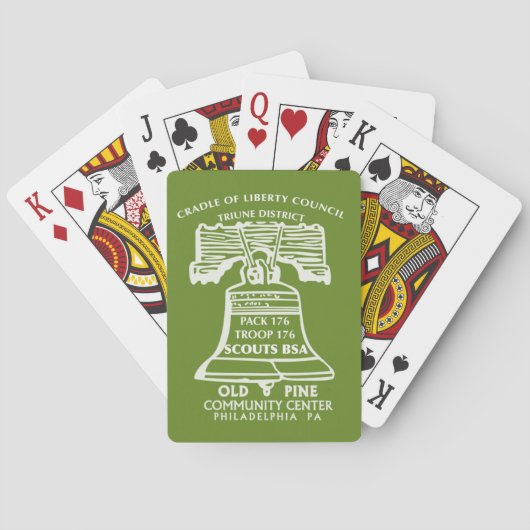 Playing Cards - Olive Green Pokerkaarten (Achterkant)