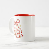Playing Cards Valentine 6 7 Mug | Trendy Love Card (Devant gauche)
