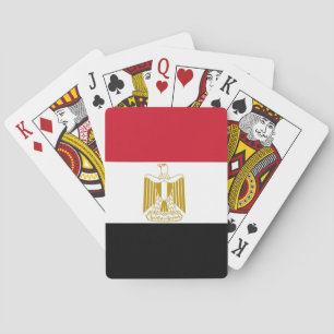Playing Cards with Flag of Egypt Pokerkaarten