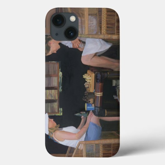 Playing Chess at Goldeneye Case-Mate iPhone Case (Achterkant)