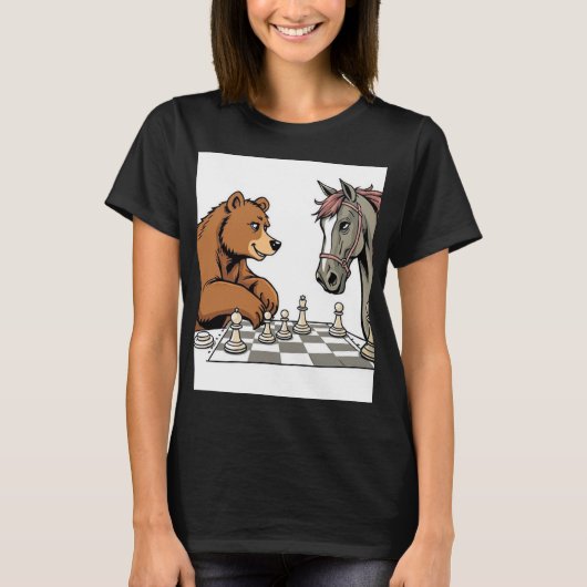 playing chess t-shirt (Voorkant)