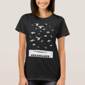 Playing Harmonica Player Harmonica Instrument T-shirt (Voorkant)
