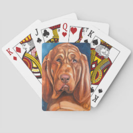 Playing poker cards with bloodhound pokerkaarten