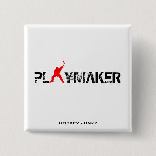 PLAYMAKER VIERKANTE BUTTON 5,1 CM