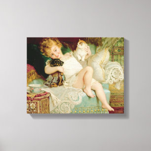Playmates, van de peren Annual, 1903 Canvas Afdruk
