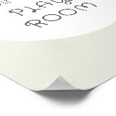 Playroom aangepaste namen gepersonaliseerd Poster  (Hoek)
