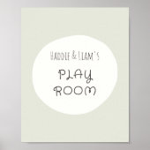 playroom noms personnalisés Poster et Imprimés per (Devant)
