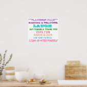 PLAYROOM-REGELS POSTER (Keuken)