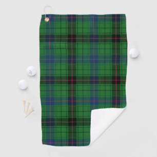 Plays Clan Davidson Blue Green Black Check Tartan Golfhanddoek