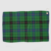 Plays Clan Davidson Blue Green Black Check Tartan Golfhanddoek (Horizontaal)