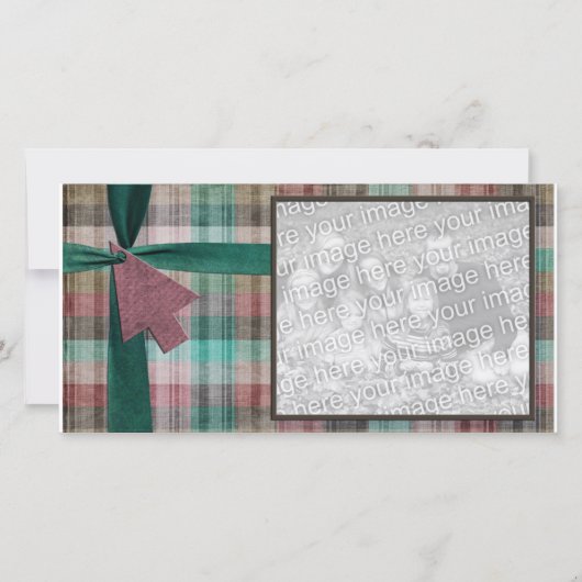 Plays Holiday Photo Template Feestdagenkaart (Voorkant)