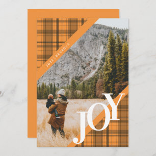 Plays JOY Diagonal Oranje Holiday Kaart